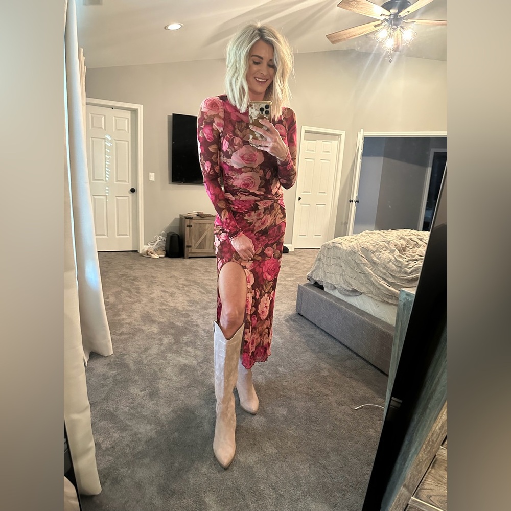 Free People Floral Midi Dress - Love Combo